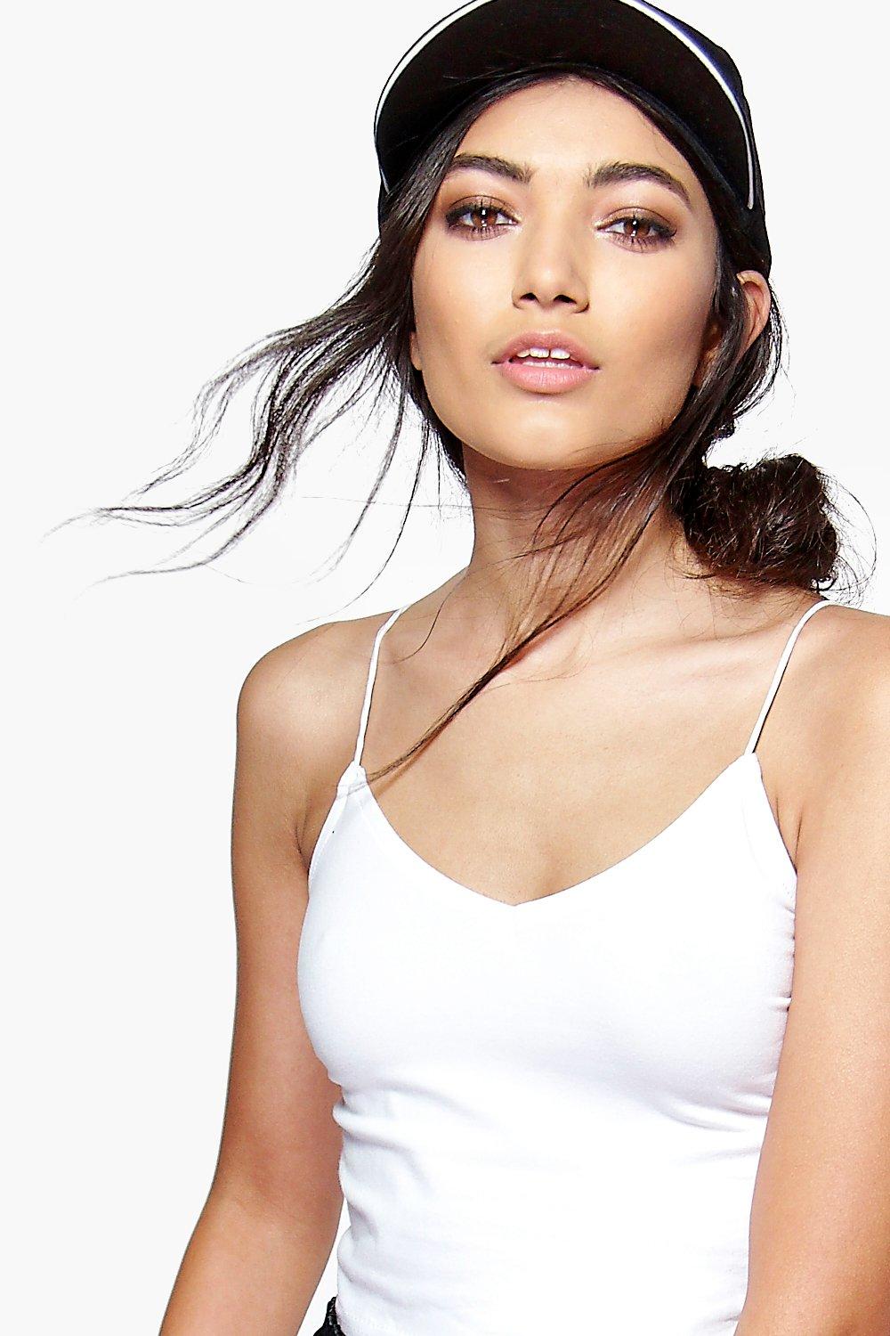 Skinny strap cropped cami deals